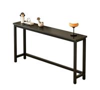 yurstcggh Tables Consoles Étroites 60cm Noir Table Console Fine,Gain de Place,étagère de Rangement en Bois Massif,Console Meuble Adaptée Derrière Le Canapé,pour Salon,Couloir,Cadre en Métal