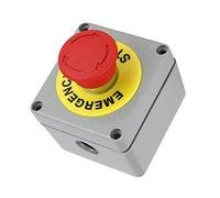 Yusat Boîtier de Commutation, Boîtier de Commande D'urgence à 1 Bouton, IP66, Anti-poussière, étanche, 80 X 75 X 60 Cm (80 * 75 * 60)