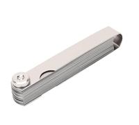 Yusat Jauge D'épaisseur, 32 Lames en Acier Inoxydable, Outil de Mesure D'écart Métrique Impérial à Double Marquage 0,02-1 Mm 0,0008-0,04 Pouces avec écrou Amovible pour la Mécanique