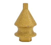 Yusat Mèche à Chanfrein Diamantée pour Meuleuse D'angle, Tête Biseautée 4 | de Diamant brasé Sous Vide, adapté à la Meuleuse à Filetage M10, Trou de Chanfrein Agrandissant la Garniture D'arc
