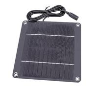 Yusat Panneau solaire 4 W, chargeur solaire monocristallin étanche haute efficacité avec interface 5521 CC pour caméras de surveillance, lampes extérieures, outils de jardin
