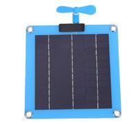 Yusat Panneau solaire monocristallin 30 W avec double sortie de type C, kit de ventilateur portable pour camping, randonnée, extérieur