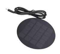 Yusat Panneau solaire portable 1,2 W en silicium polycristallin avec connecteur de type C pour téléphones portables, banques d'alimentation, lumières LED