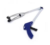 Yusat Tondeuse à Déchets Pliable, Outil de Ramassage des Déchets, Dispositif de Ramassage, en Aluminium Léger, Extensible 83 Cm, livré avec Ventouse en Caoutchouc Antidérapante, pour la Maison, le