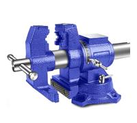 YushenFu Étau D'établi Robuste 4/5/6 Pouces Outil De Serrage Industriel avec Enclume Et Base Rotative à 360°, Étau D'établi en Fonte Ductile Largeur De Mors : 100/120/150 Mm pour Le Perçage(Size:4in)