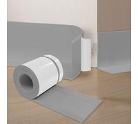 YushengTai Plinthe Souple Autoadhésive, Epreuve de L'eau, PVC Plinthe Adhesive 70 mm x 20 mm x 18 m, Facile à Installer, Convient pour la Cuisine et la Salle de Bain (Gris)