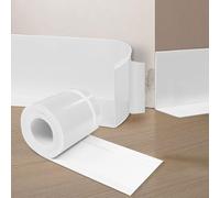 YushengTai Plinthe Souple Autoadhésive, Epreuve de L'eau, PVC Plinthe Adhesive 70 mm x 20 mm x 18 m, Facile à Installer, Convient pour la Cuisine et la Salle de Bain (Blanc)