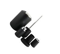 YUSSEQDD Ensemble d'accessoires de salle de bain avec distributeur de savon, rideau de douche, tapis, porte-brosse à dents : indispensables pour une salle de, Noir