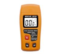 YUSSEQDD Humidimètre électronique de haute précision pour le bois MT10 avec écran LCD, détecteur d'humidité pour parquets et matériaux de construction, orange