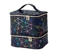 YUSSEQDD Trousse de Rangement Grande capacité pour Vernis à Ongles, permettant de Garder Vernis et Outils Bien organisés Lors de Vos déplacements. pour, Noir, 26 x 20 x 22 cm