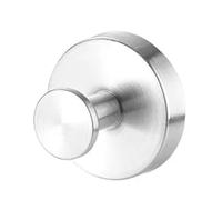 YUSUZH Lot de 6 crochets à ventouse adaptés la salle bain et cuisine ; fixation par gravité, sans perçage supporte jusqu’à 7 kg crochet pour Cuisine, Porte, Carrelage(Silver)