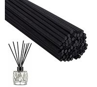 YUTOU Lot de 150 bâtonnets diffuseurs d'huiles essentielles en rotin naturel 20 cm x 3 mm Noir
