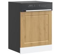 YuuSsea Porto Artisan Panneau de lave-vaisselle, en chêne artisanal, 60 x 1,5 x 67 cm, matériau dérivé du bois, résistant à l'humidité, protège le lave-vaisselle, design durable d'armoire de cuisine