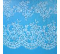 yuuzue Nappe en dentelle blanche brodée rectangulaire style bohème pour fête nuptiale, décoration d'intérieur, 152,4 x 300 cm