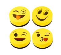YUVKIN 4 Pcs Effaceur Magnétique pour Tableau Blanc et Éponge Tableau Noir, Nettoyeur Mini pour Maison, Bureau et École