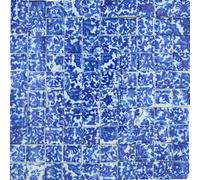 Yuvori Carreaux de mosaïque en céramique fabriqués à la main, 2 cm, 0,5 kg, bricolage, Qinghua chinois traditionnel et moderne, décoration d'intérieur, projets d'art de bricolage dans salles de bains