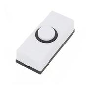 yuwqqoajv Bouton Poussoir de Sonnette Filaire de Remplacement, Interrupteur Poussoir de Sonnette en ABS Durable pour des Performances Robustes, Blanc