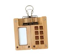 yuwqqoajv Coffret de Voyage pour Aquarelle avec Plateau de Peinture Vide, Pratique et idéal pour Les Artistes nomades. Ce Mini Coffret de Voyage en Bois est, avec Pince, 6x6cm
