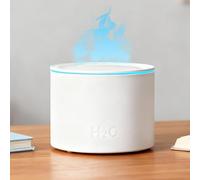 Yuxava Diffuseur Huiles Essentielles, Diffuseur Arômes 160 ML, Humidificateur Ultrasonique Désodorisant, Humidificateur d'air avec 7 Couleurs LED, pour Chambre, Spa, Yoga(Blanc)