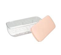 YUYTE Bac à Glaçons en Silicone avec Couvercle pour une Fabrication de Glace et des Friandises Gastronomiques sans Effort (PINK)