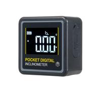 YUYTE Détecteur d'angle Numérique Magnétique 4 X 90° avec Deux Modes de Mesure, Rapporteur Portable Rechargeable pour le Travail du Bois, la Construction et les Projets Domestiques