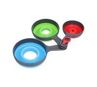 YUYTE Ensemble d'entonnoirs Pliables en Silicone, 3 Pièces, Outils de Cuisine Peu Encombrants et Faciles à Utiliser en Plusieurs Couleurs et Tailles