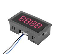 YUYTE Impulsion Compteur à Affichage Numérique LCD LED DC 12 V - Compteur à 4 Chiffres 0-9999 Plus/Moins avec Lumière LED Lumineuse pour équipement d'automatisation et de Test (rouge)