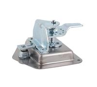 YUYTE Loquet de Verrouillage de Boîte à Outils avec Poignée en T en Acier Inoxydable Poli de Haute qualité, Porte de Remorque Pliante Résistante aux Intempéries pour Camping-cars et Camions