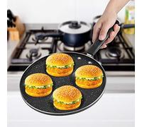 YUYTE Poêle à Frire Antiadhésive en Aluminium de Haute qualité, avec Poignée Chauffante, 24.5cm, pour la Cuisine à Domicile