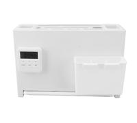 YUYTE Support Mural Multifonctionnel avec Porte-baguettes Magnétique et Minuterie pour la Cuisine, Design Blanc