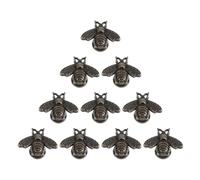 YUYUETIME 10 Pièces Boutons Décoratifs de Commode Abeille Vintage en | Petite Taille, Structure Simple et Légère, Finition Rétro, pour Armoire et Tiroirs de Meubles