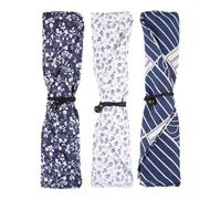 YUYUETIME À vaisselle en tissu style japonais 3 pièces, porte-baguettes pour cuillères et baguettes, étui de rangement pour snack bars et repas en plein air, 10.24 x 2.36 x 0.39 in