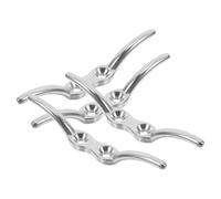 YUYUETIME Clip pour Store Vertical, Lot de 4 taquets muraux en Acier Inoxydable Argent, Design Polyvalent, résistant à l’Eau, pour Window Blinds et Roller Shades
