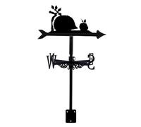 YUZDNM Girouette De Toit - Girouette De Jardin Exterieur - Girouette en Forme De Hérisson, Indicateur De Direction du Vent en Métal avec Revêtement Antirouille, Support en Métal