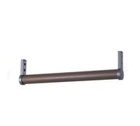 YUZDNM Portant en cuir à fixation supérieure, barre ronde haut de gamme, support de suspension horizontal pour l'intérieur de l'armoire, longueur personnalisable(#a,60cm)