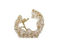 YUZDNM Statue d'escaladeur doré, résine Transparente avec Paillettes dorées | Symbole de persévérance et de Motivation, décoration inspirante pour la Maison, résine