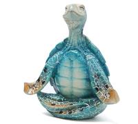 YUZDNM Statue Sculpture Figurine - Sculpture Décorative De Tortue De Mer pour Méditation Et Yoga - Statue Zen en Résine pour La Décoration De La Maison Ou du Bureau - Objet d'art À Collectionner(A)