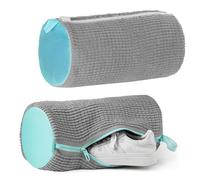 YUZHEDM 2 Pièces Sacs Lavage Chaussures Machine à Laver Réutilisables et Portables avec Fermeture éclair Sac à Linge pour Baskets Protection Chaussures Idéal pour Machine à Laver Sport Voyage