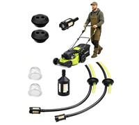 YUZNA 7 Pièces Tuyaux D'essence Avec Filtre, Kit de Tuyau de Carburant, Durite Essence Debroussailleuse, Durites D'essence de Tondeuses Avec Poire d Amorçage, Pour le Jardinage