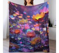 YVASPQRTW Motif 3D Série Vision Nature Style Géométrique Couverture en Flanelle Douce, Vision de Ara Cristal Plaid Moelleux Déco Lit Canapé, 40x50inch(100x130cm)