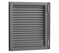 YVYKFZD Saloon Porte Battante simples, Portes Saloon à persiennes, Porte de Séparation en bois massif avec charnières, Portes de Café personnalisable, pour entrée bar, porche(Gray,W24"xH28"/60x70cm)