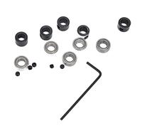 YWBL-WH 5 Sets Roulement de Bague de Fraise, Monté par le Bas | Outil de guidage à billes en acier, géométrie à rainure profonde, boucliers métalliques, support de charge axiale, kit de