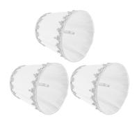 YWBL-WH Abat-jour 3 Pièces en Tissu à Clipser pour Lustre à Bougie E14, Couverture de Lampe en Fer Blanc argenté 12 X 11 X 8 Cm pour Hôtel KTV, Décoration de la Maison
