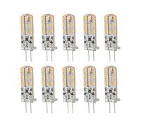 YWBL-WH Ampoule 1,5 W, 10 Ampoules LED G4 1,5 W DC12 V 110 Lm, Ampoules à Deux Broches LED Blanc Chaud 3000 K G4 15 W, Ampoule Halogène de Remplacement pour Armoire, Tiges de Suspension