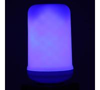 YWBL-WH Ampoule à Flamme LED 9W E27, Lampe à Effet de Feu Bleu, 85 à 265V, Coque PC, Capteur de gravité, éclairage Dynamique à 360 Degrés pour Fête, Festival, Décoration de Mariage (avec capteur de