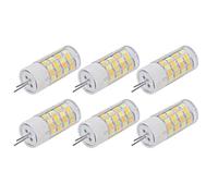 YWBL-WH Ampoule G4 en Céramique PC 220V, Petite Ampoule de Plafond, 3 Couleurs de Lumière 30000H, pour Maison, Bureau, Lampe Murale, Lampe de Table, 6 Pièces (G4 5W 52LED)