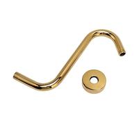 YWBL-WH Bras de Douche en Forme de S en Acier Inoxydable, Bras d'extension de Pomme de Douche en or 304, Conception de Portée en Courbe en S, Accessoire de Matériel de Salle de Bain pour le Réglage