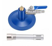YWBL-WH Brûleur de Laboratoire Bunsen, Stabilisateur de Flamme, Robinet à | Contrôle du débit de gaz fileté, raccord de tuyau intérieur de 8 à 9 mm, acier allié de zinc pour chauffage de banc