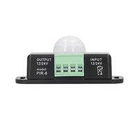 YWBL-WH Capteur PIR LED Interrupteur de Détection Infrarouge, Plastique, 12-24 V, Idéal pour Armoire, Salle de Bain, éclairage de Couloir