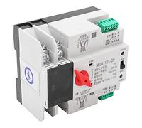 YWBL-WH Commutateur de Transfert Automatique, Commutateur d'alimentation sans Interruption monté sur Rail DIN ABS, Commutation Milliseconde 2P PC Niveau 80A pour équipement de Contrôle de (80A)